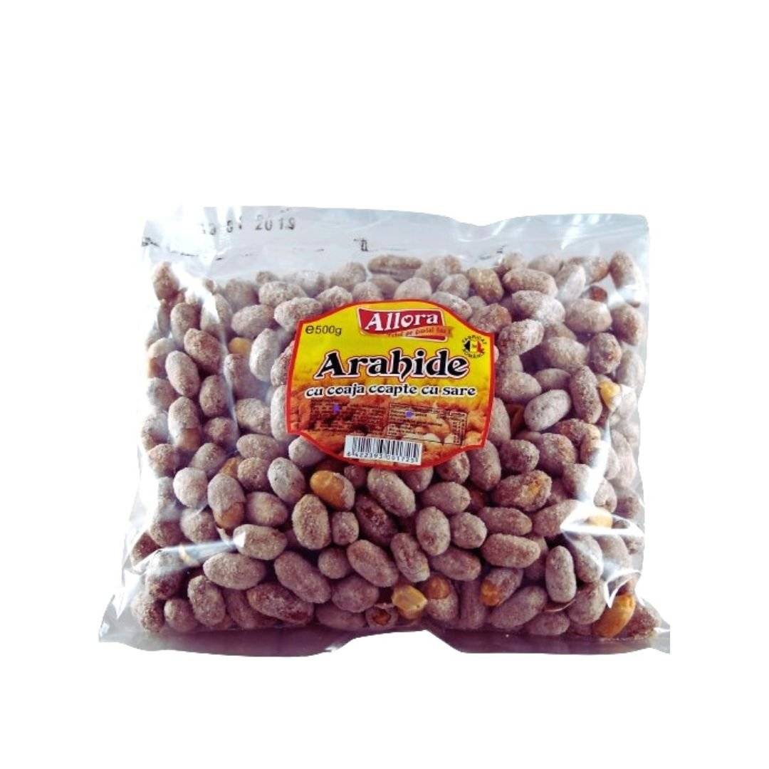 Arahide in coaja prajite si sarate - punga de 500gr 10pg/bax (pretul include TVA 9%)