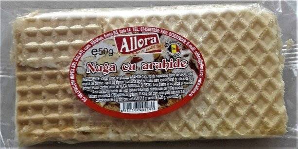 Nuga cu arahide 50g(pretul include TVA 19%)